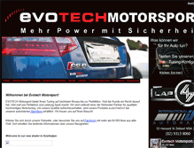 Tablet Screenshot of evotech.de